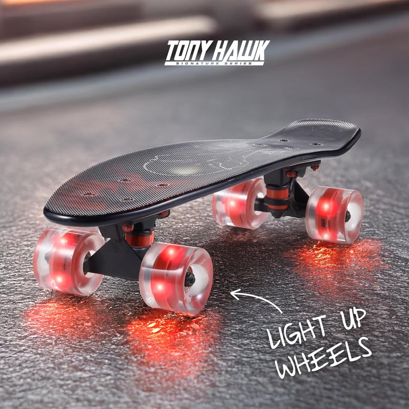 VOYAGER Tony Hawk 22" Complete Cruiser Skateboard, 9-ply Maple Deck Skateboard for Cruising, Carving, Tricks and Downhill, Crossbone - Image 5